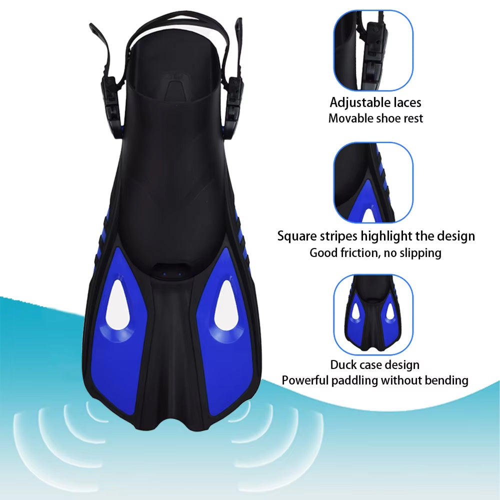 BlicMask 3-in-1 Snorkeling Set with Anti-Fog Mask and Fins