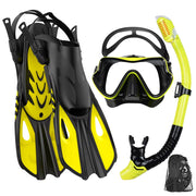 BlicMask 3-in-1 Snorkeling Set with Anti-Fog Mask and Fins