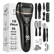 BostFico Electric Callus Remover 18-Piece Pedicure Kit