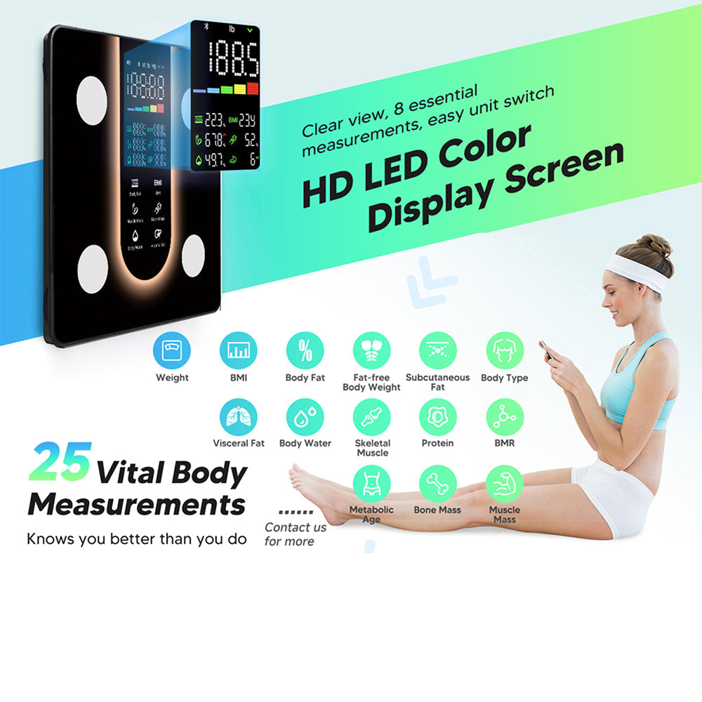 BovScalix Smart Body Composition Scale with 25 Metrics