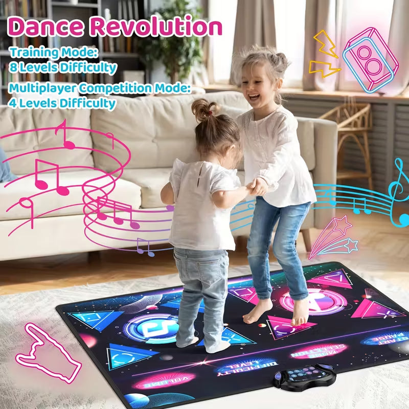 BowixBeat Interactive Double Dance Mat for Kids