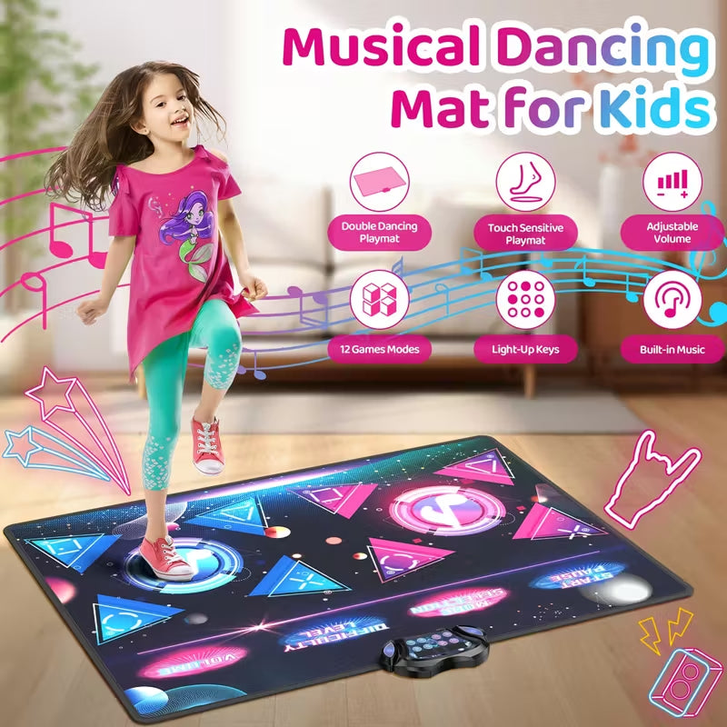BowixBeat Interactive Double Dance Mat for Kids
