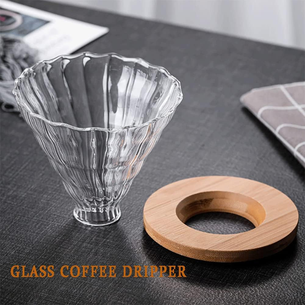 BrecoCup Borosilicate Glass Pour Over Coffee Maker Set