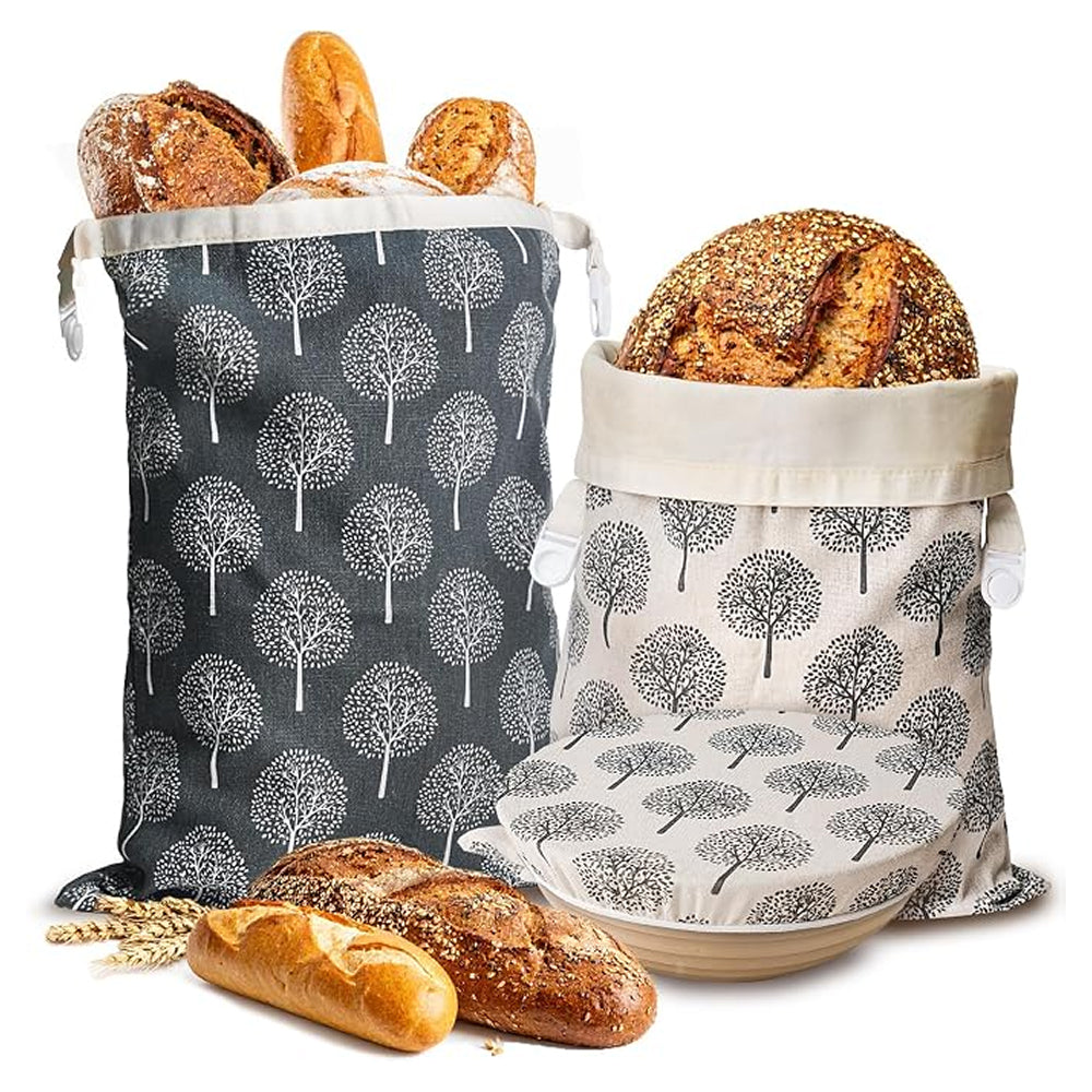 BredFresi Reusable Beeswax Bread Bags for Homemade Sourdough