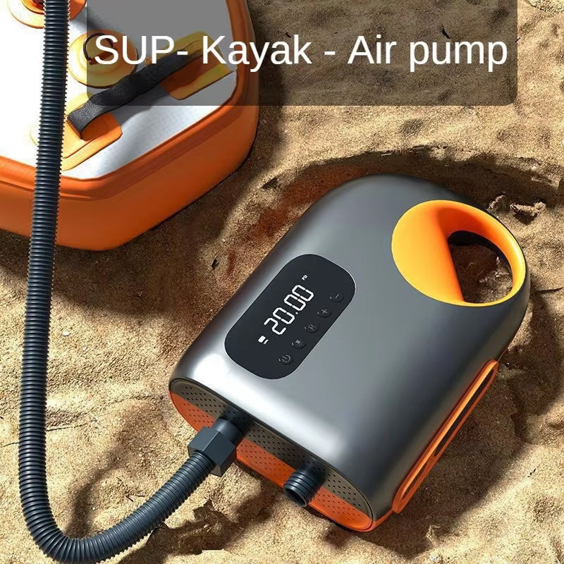 Breezpsi Electric SUP Pump - 20PSI High Pressure 120W Dual Motor, 400L/min Fast Inflation with ±0.1 PSI Precision