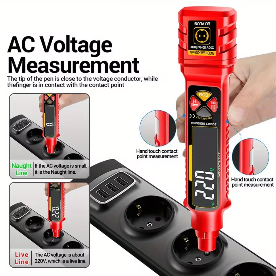 BrexCixa 7-in-1 Circuit Breaker Finder - 2-440V AC/DC Tester with RCD Leakage Detection, NCV Sensing
