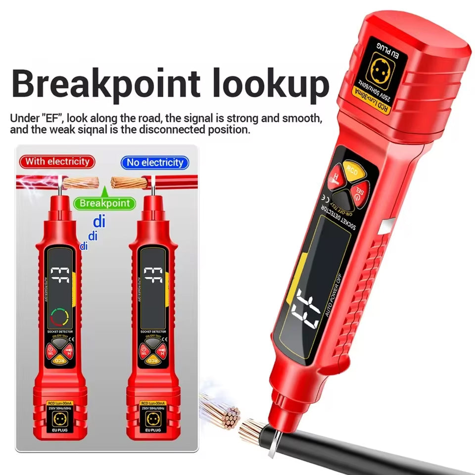 BrexCixa 7-in-1 Circuit Breaker Finder - 2-440V AC/DC Tester with RCD Leakage Detection, NCV Sensing