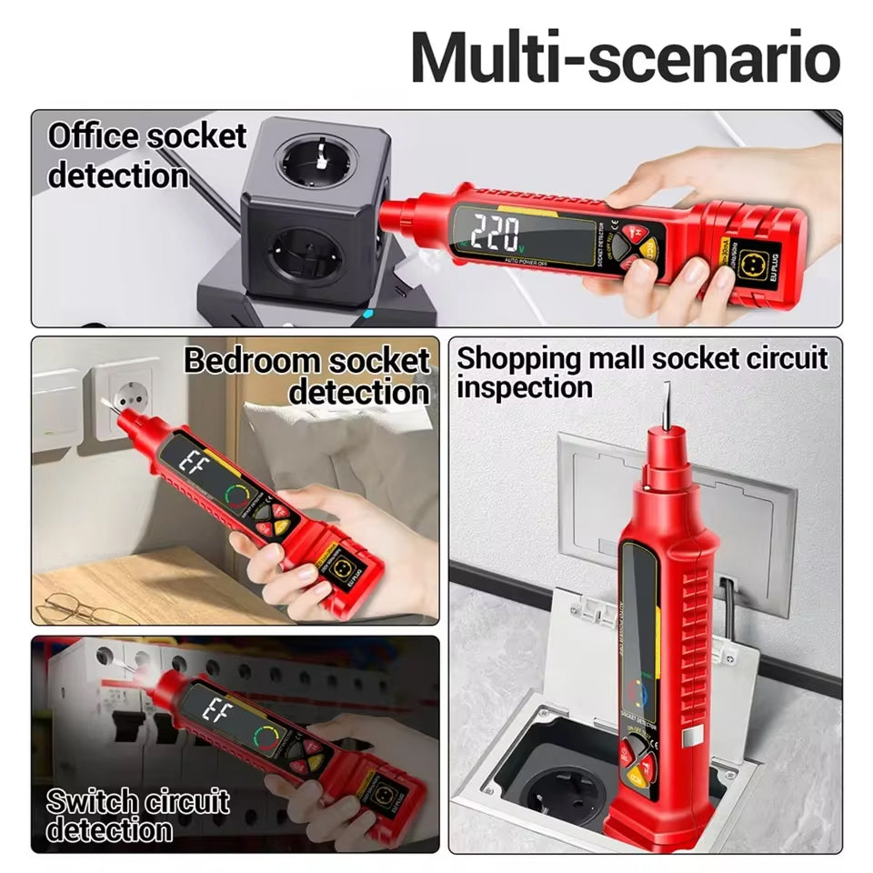 BrexCixa 7-in-1 Circuit Breaker Finder - 2-440V AC/DC Tester with RCD Leakage Detection, NCV Sensing