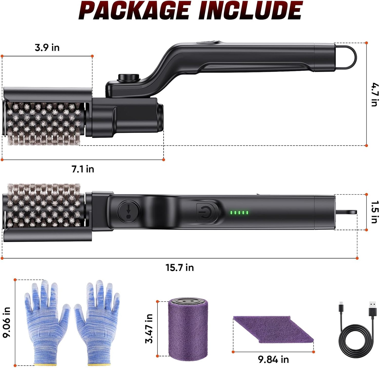 BruxMixi Electric Grill Brush