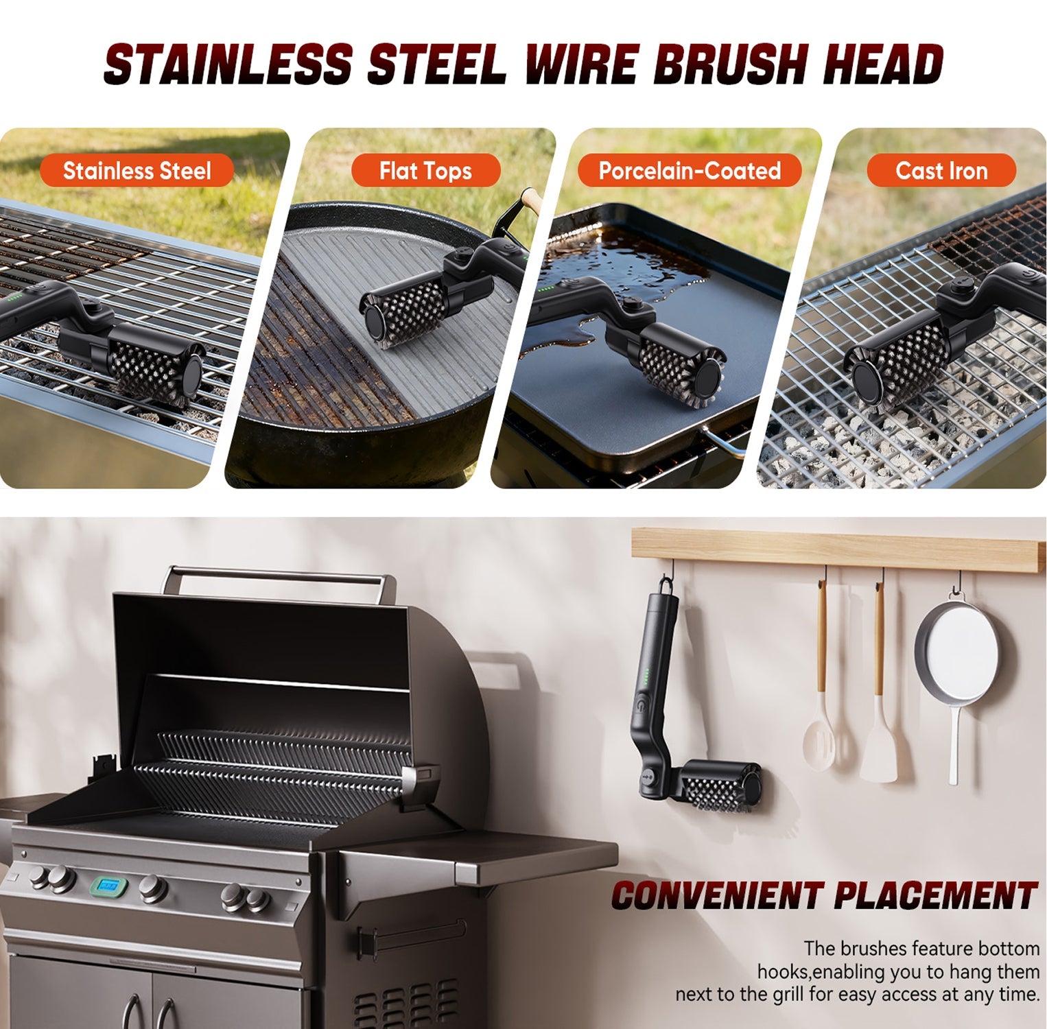 BruxMixi Electric Grill Brush