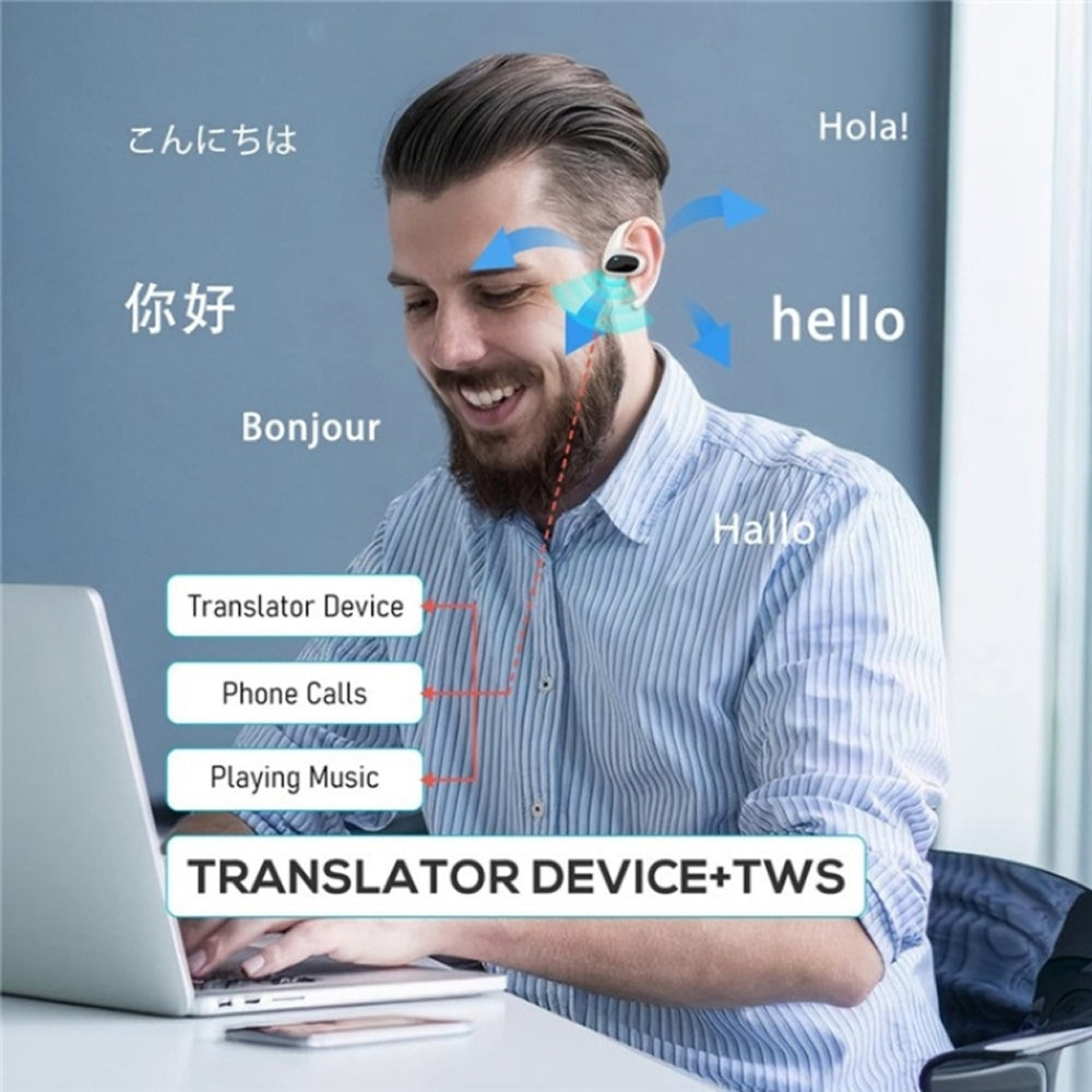 BudsPoly Translation Earbuds 144 Languages with 97% Accuracy, 0.4s Real-Time Response and 8-Language Offline Mode