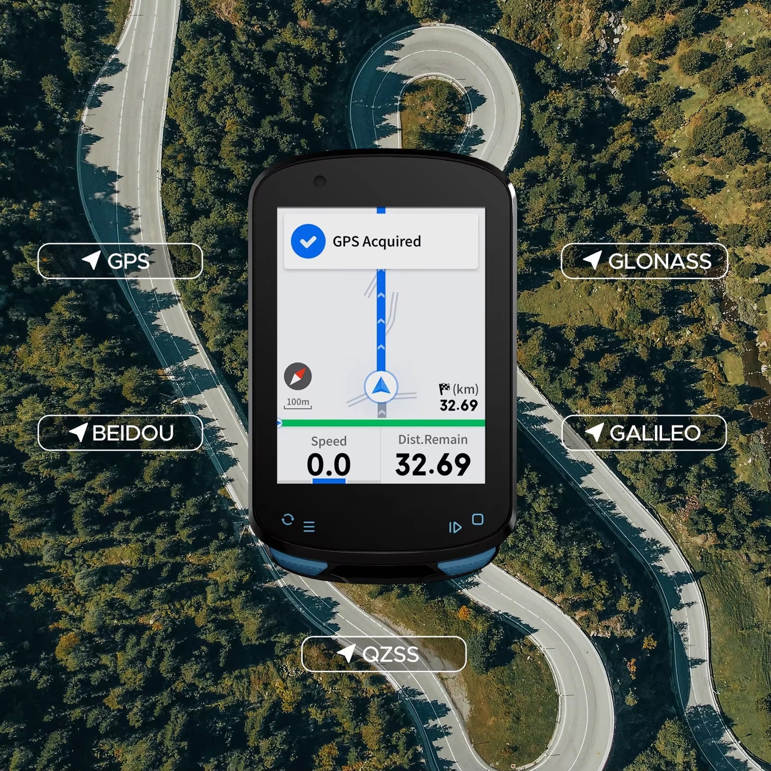 Cadnexura Bike Computer | Pro-Level GPS Navigation & Multi-Sat Accuracy