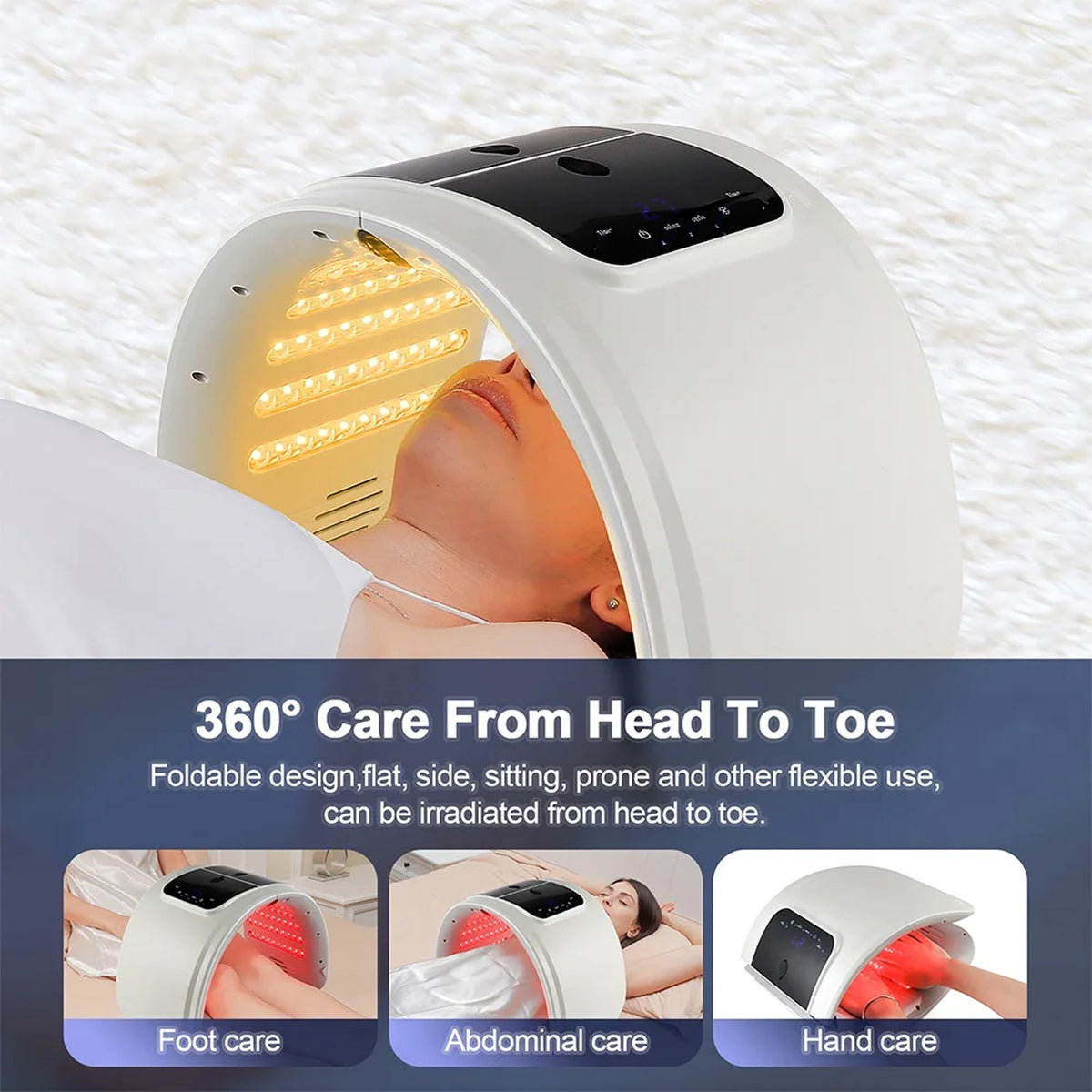 CanbiMart 7-Color LED Blue Light Therapy and Nano-Mist Rejuvenation