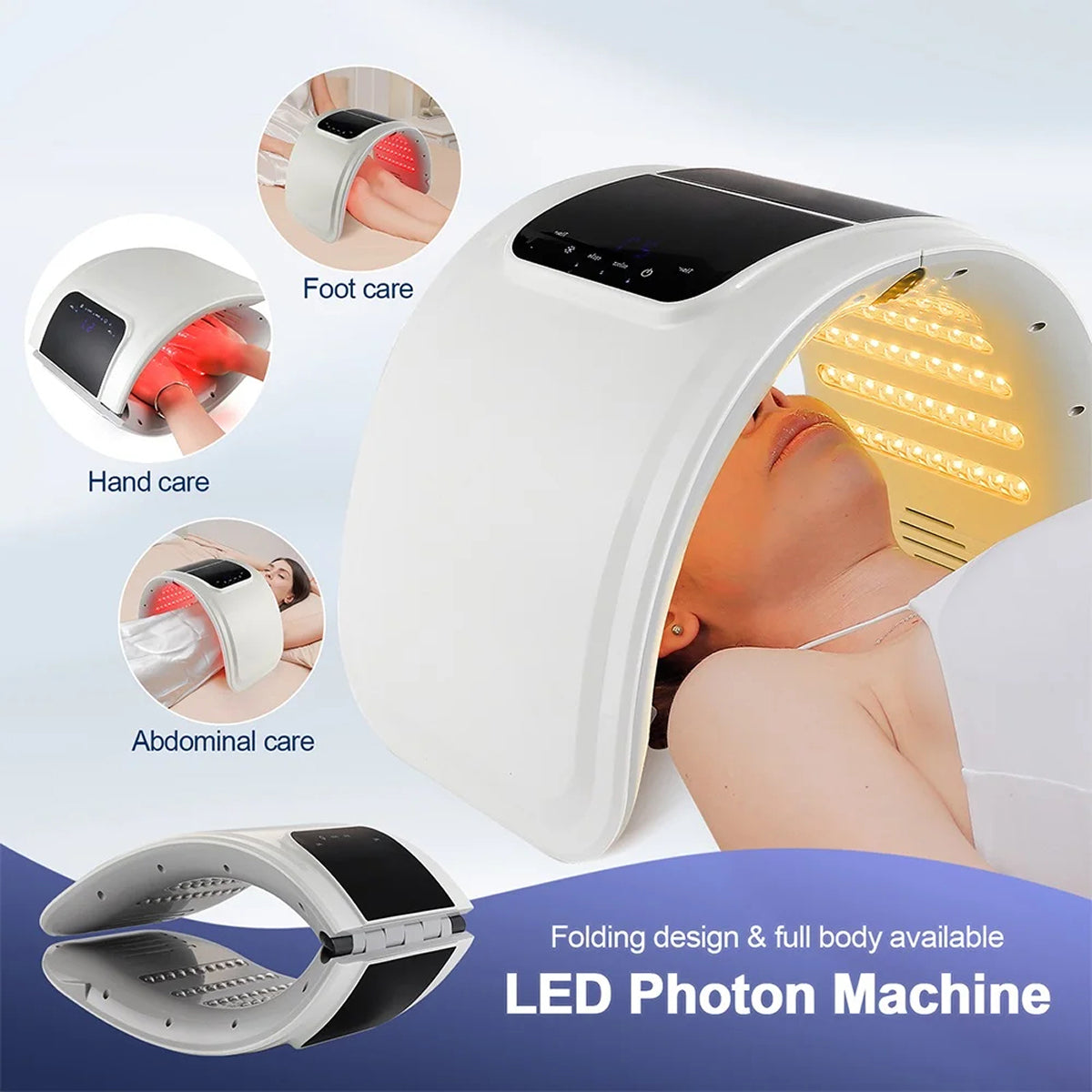 CanbiMart 7-Color LED Blue Light Therapy and Nano-Mist Rejuvenation