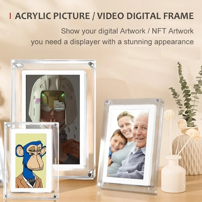 CaptiPix Transparent Digital Photo Frame with Video & Audio