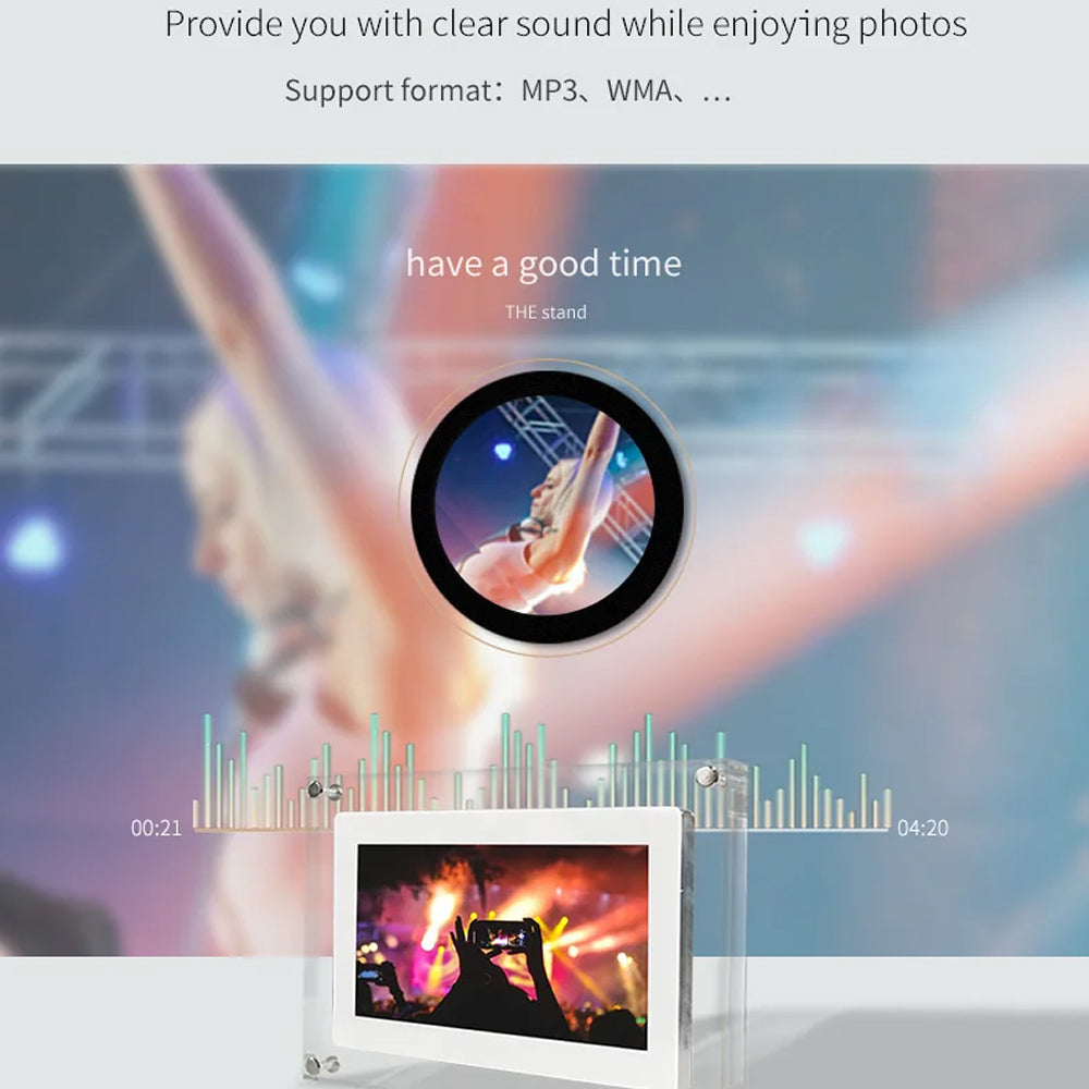 CaptiPix Transparent Digital Photo Frame with Video & Audio