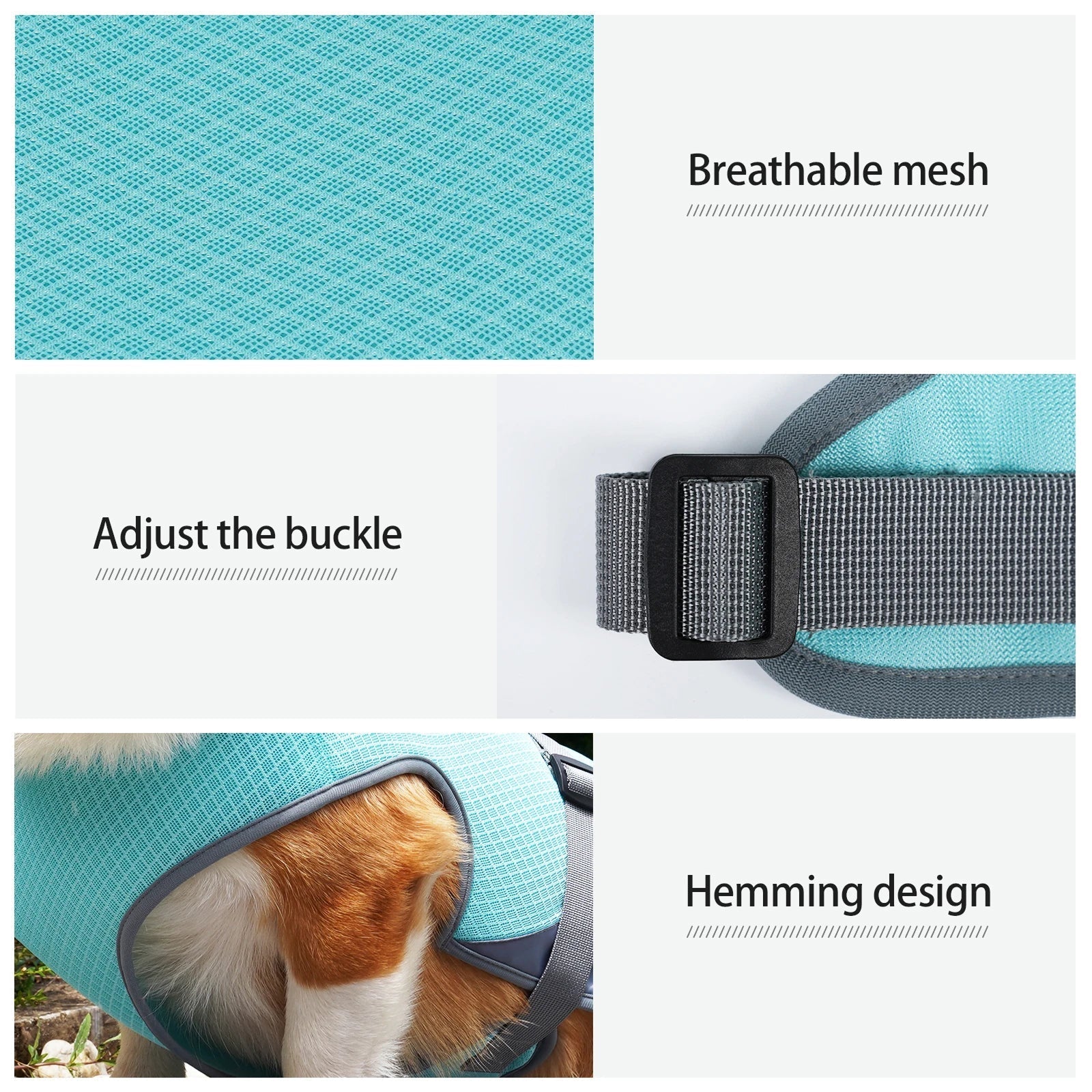 VexiDomic Breathable Mesh Dog Cooling Vest for Summer Heat