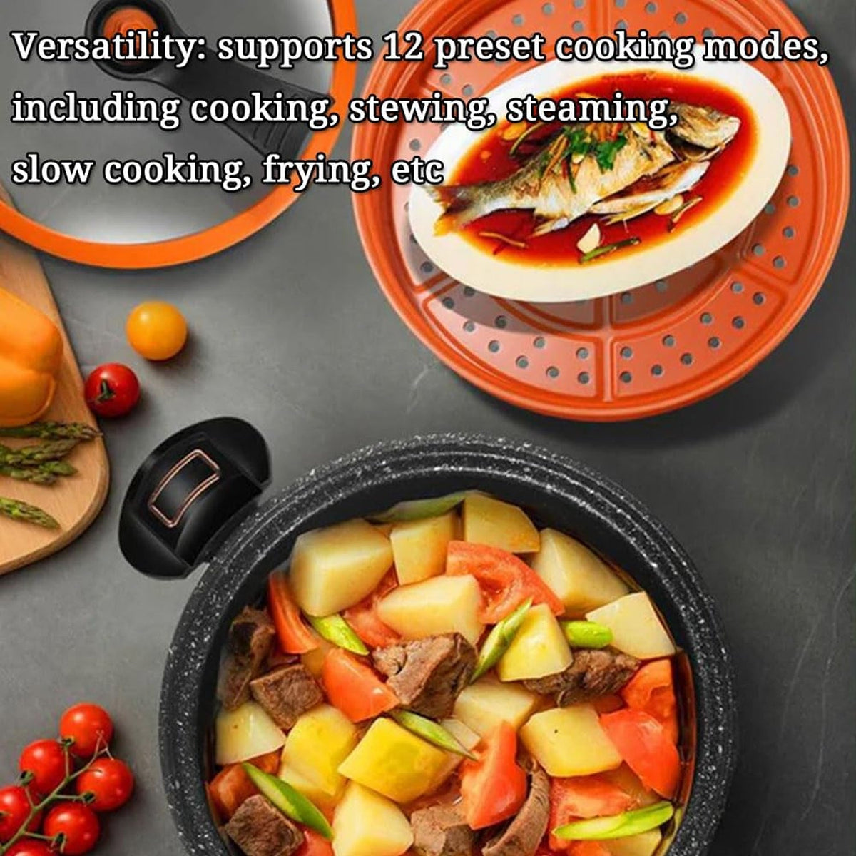 Cerasmill 5L+ Ceramic Pot | Non-Stick Multi-Stove Cooking Pot