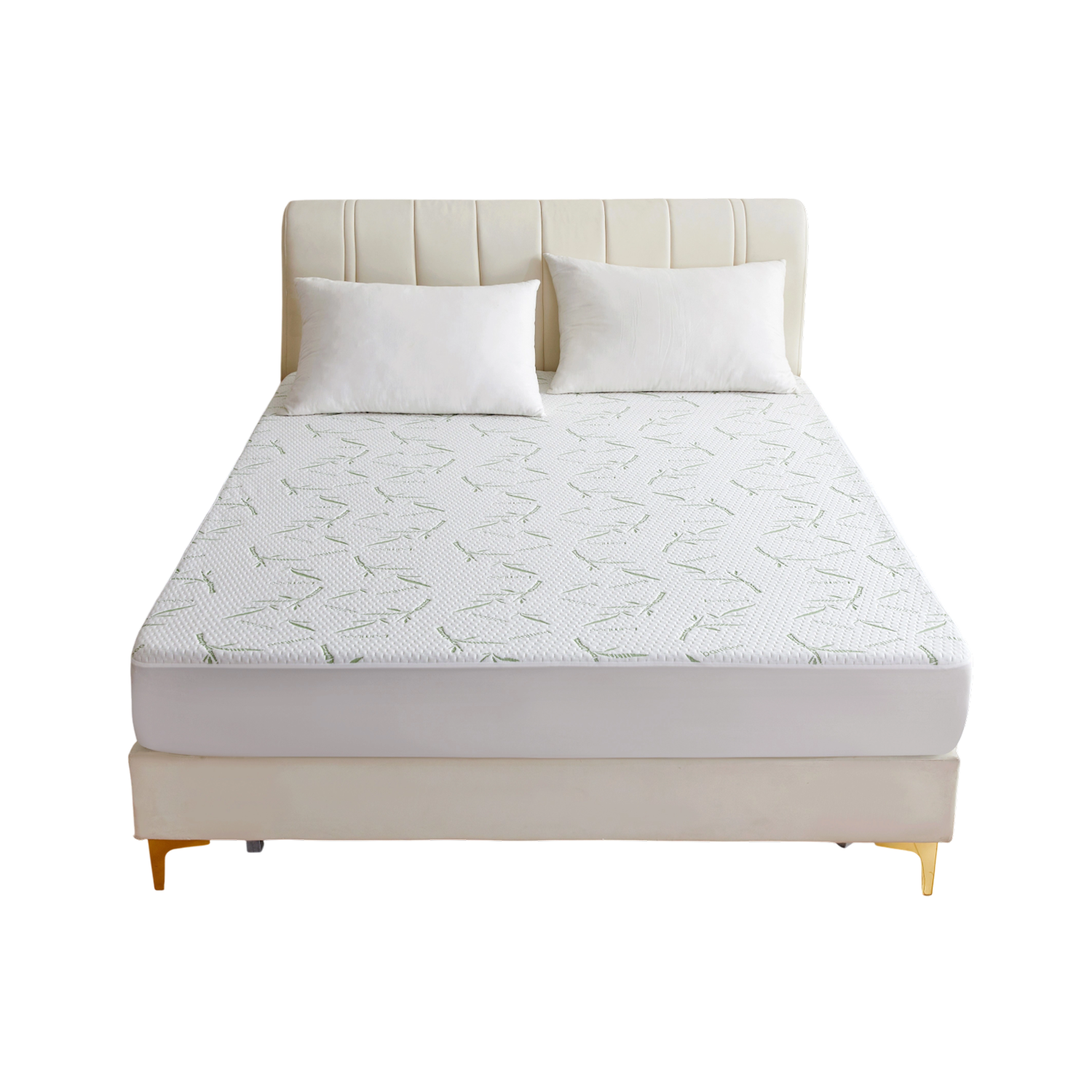 Chylozia Bamboo Cooling Sheets Waterproof Mattress Protector 360° Deep Pocket
