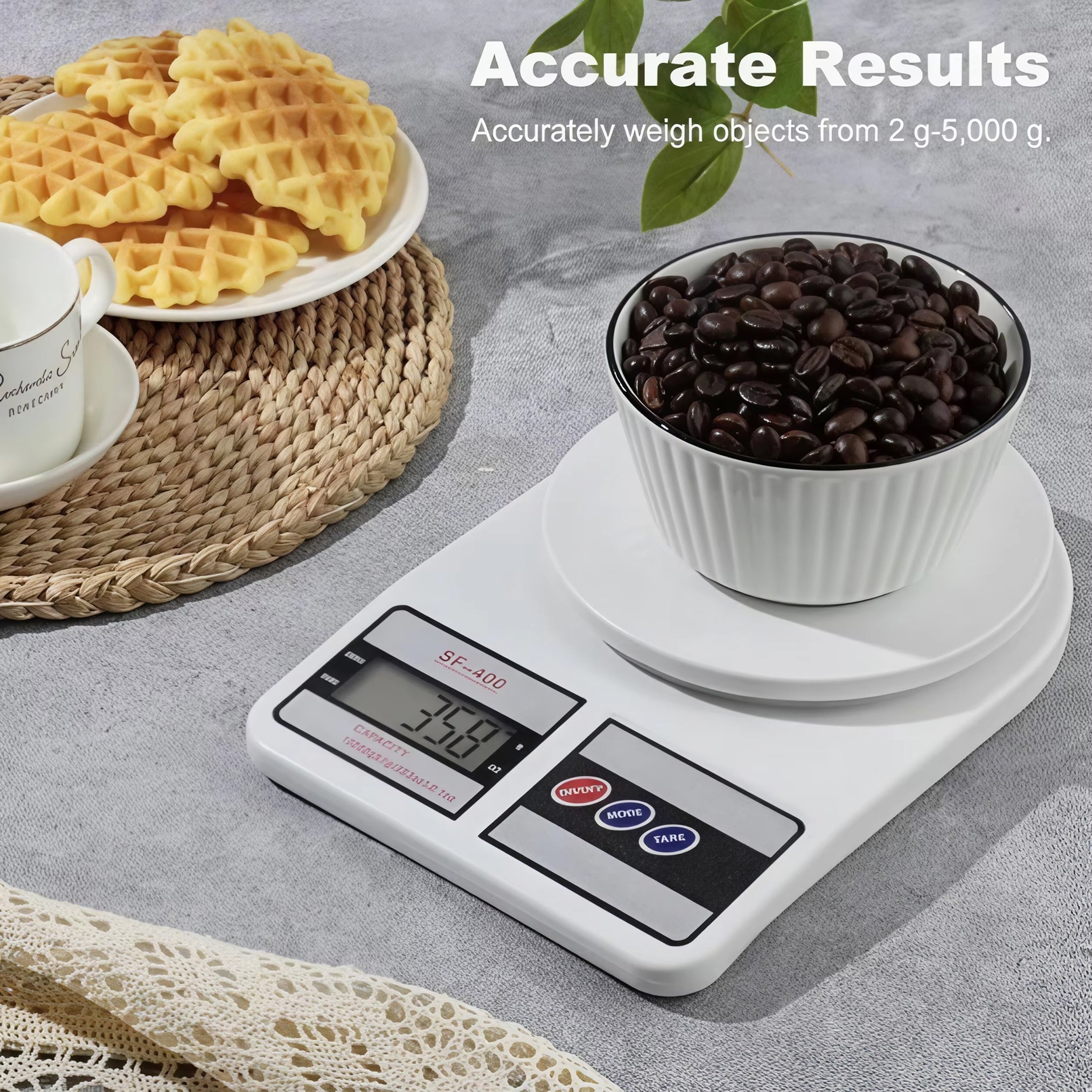 CifyMido Digital Kitchen Scale 22lb/10kg High Capacity 1g Precision with Stainless Steel Platform and TARE Function