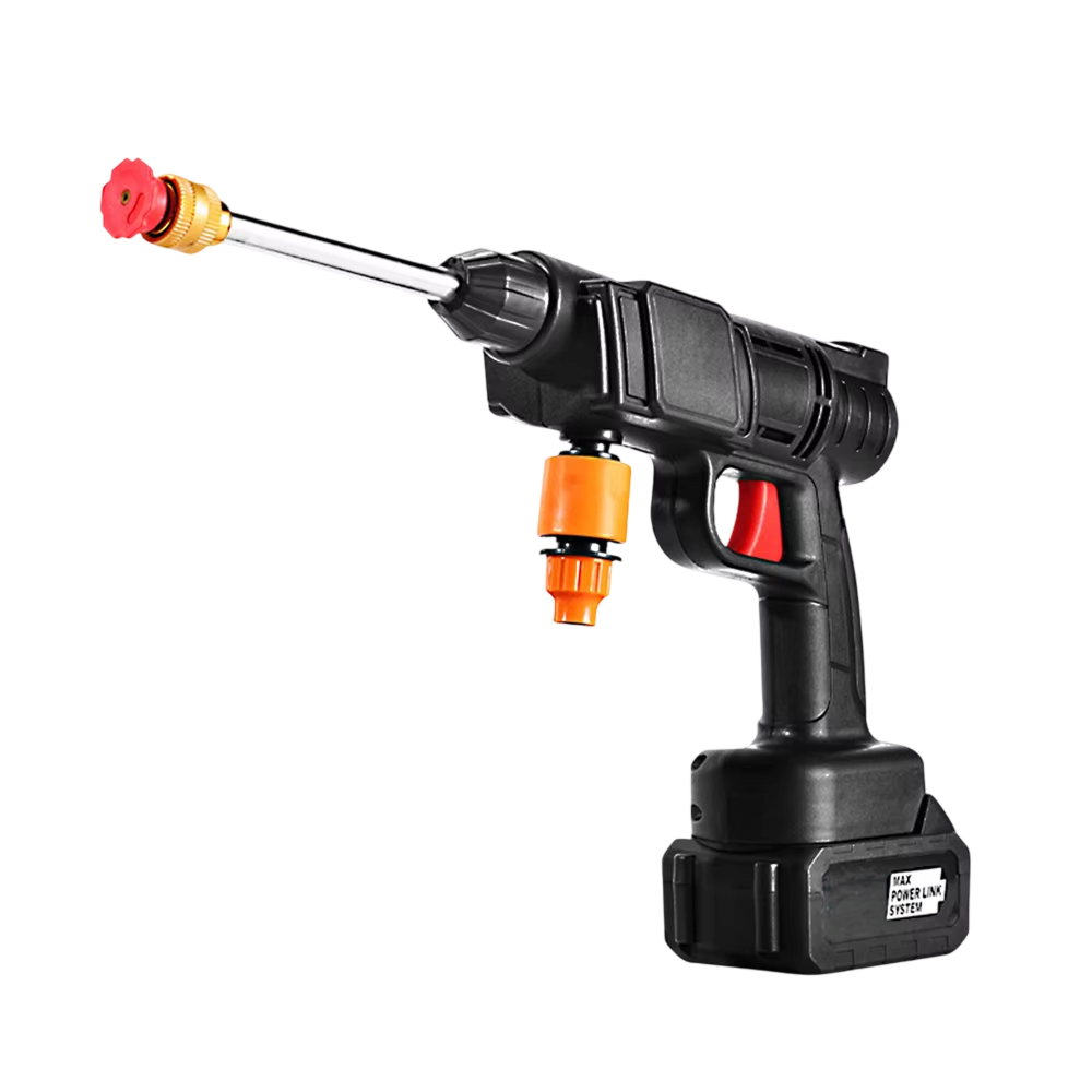 CinoAqua Cordless Pressure Washer 435 PSI 300W Brushless Motor with Dual 12000mAh Batteries