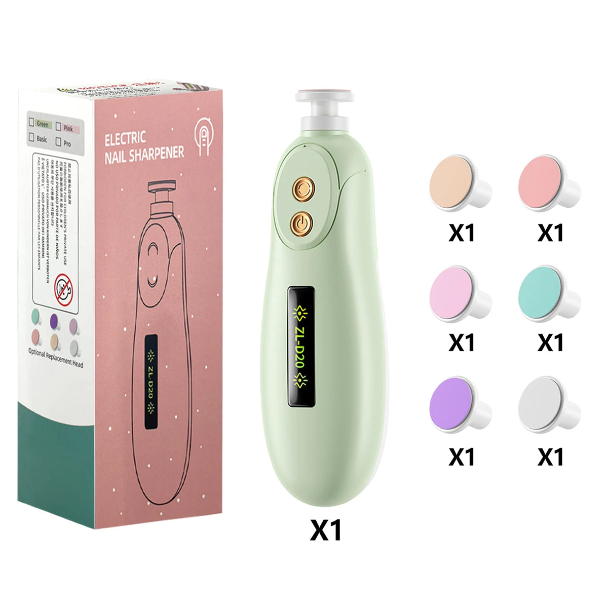 CinoDelp Safety Baby Nail Trimmer Electric File