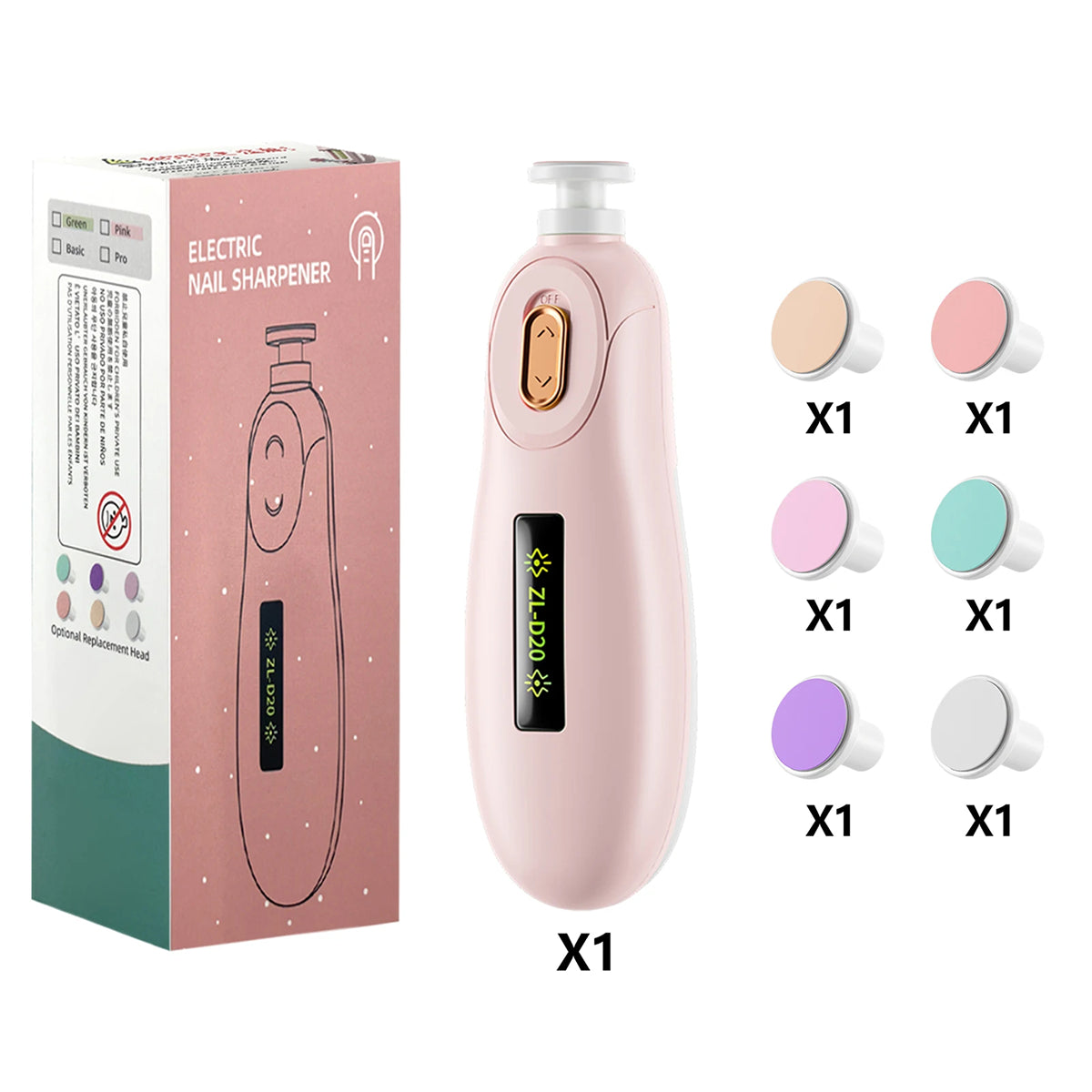 CinoDelp Safety Baby Nail Trimmer Electric File