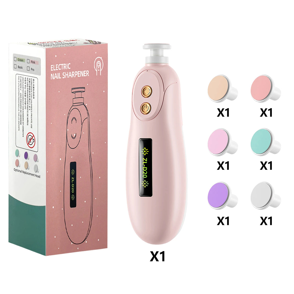 CinoDelp Safety Baby Nail Trimmer Electric File