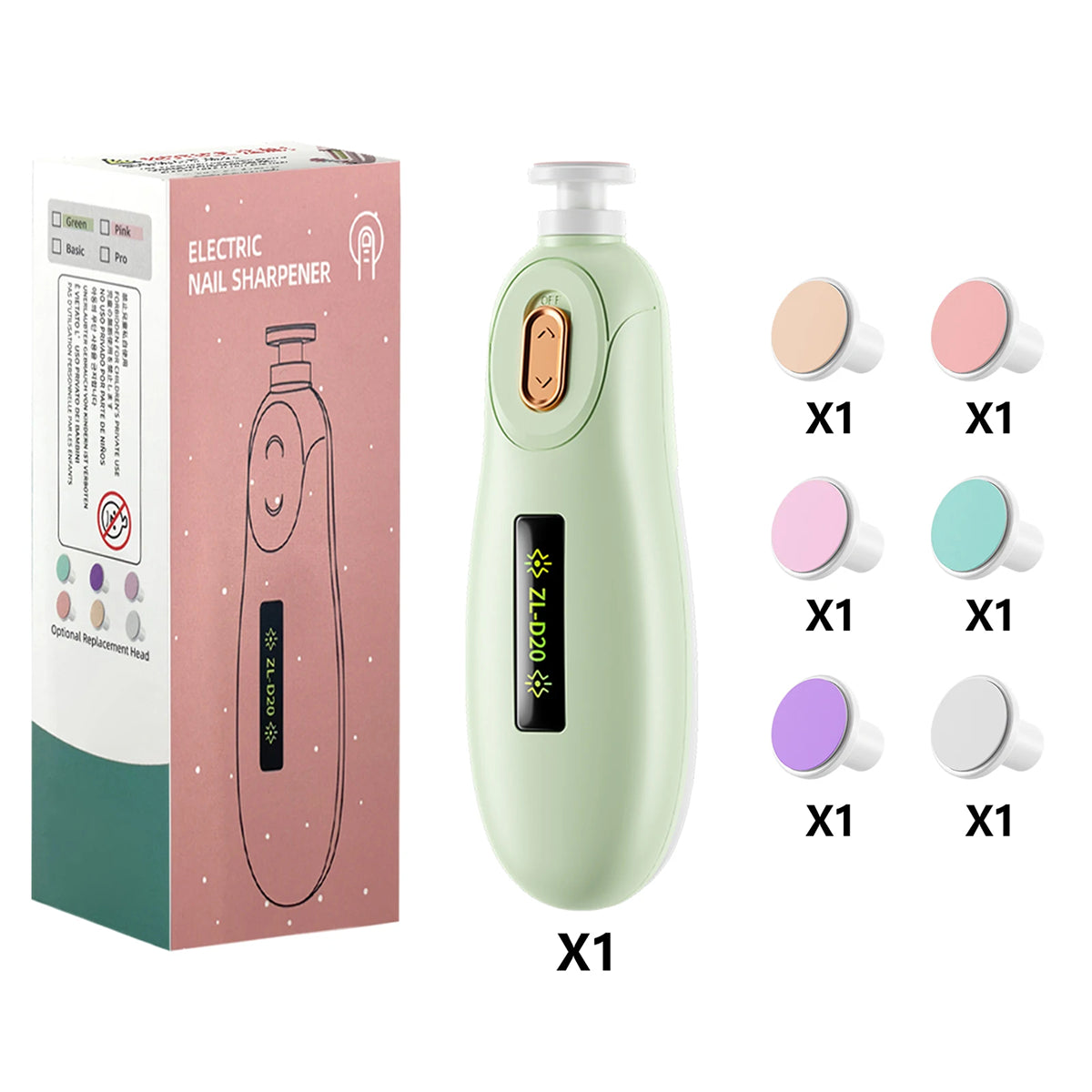CinoDelp Safety Baby Nail Trimmer Electric File