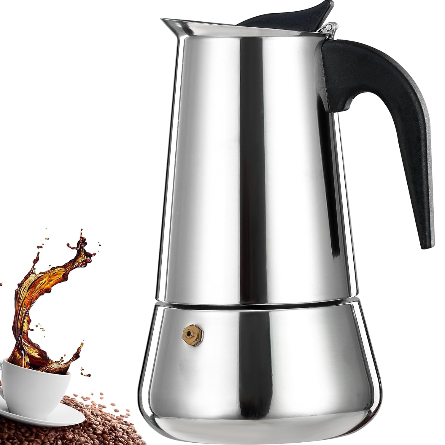 CipeFrot Stainless Steel Stovetop Moka Pot Percolator