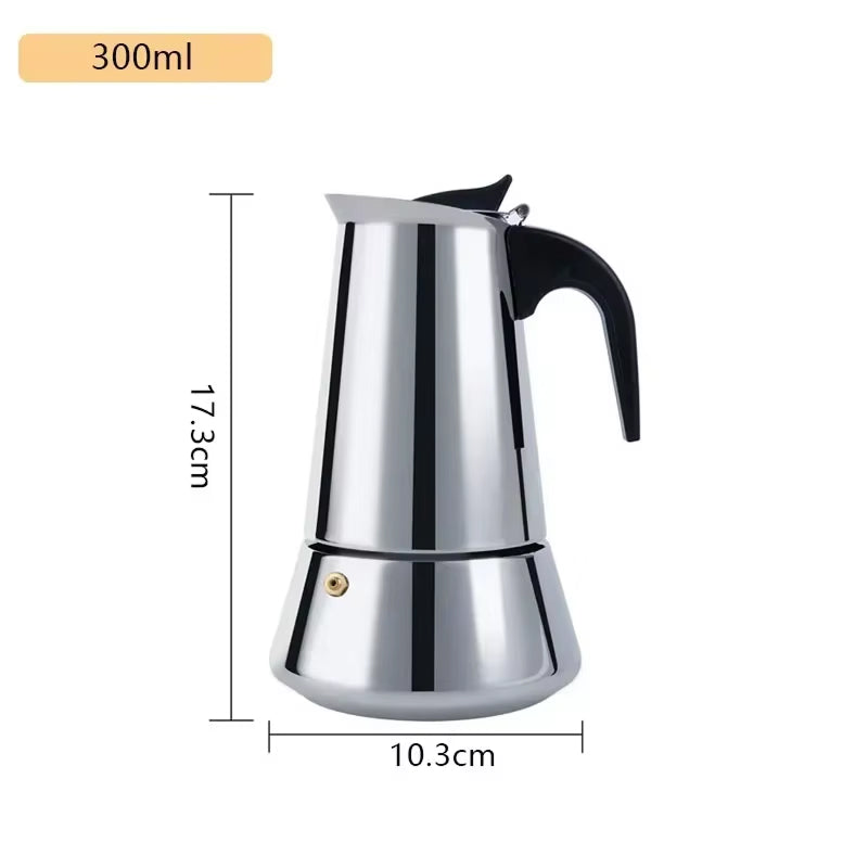 CipeFrot Stainless Steel Stovetop Moka Pot Percolator