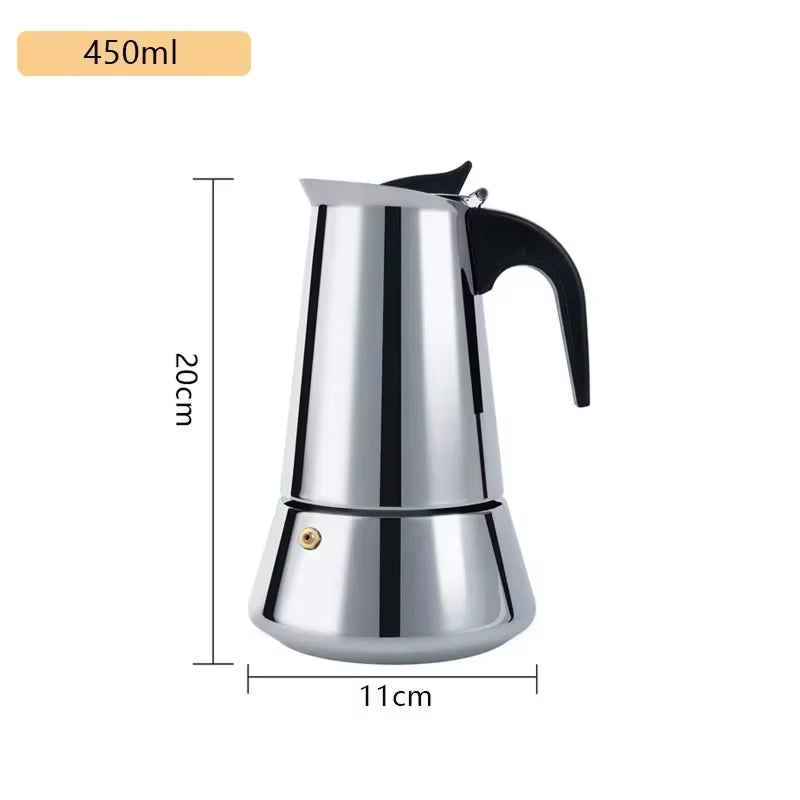 CipeFrot Stainless Steel Stovetop Moka Pot Percolator