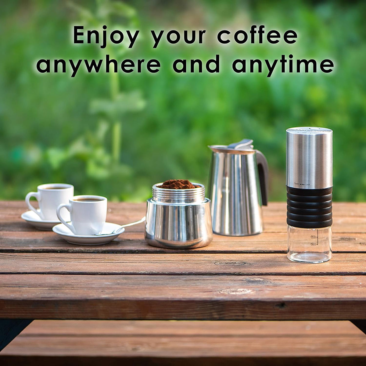 Stovetop Coffee Percolator - Stainless Steel Espresso & Coffee Maker for Home & Camping