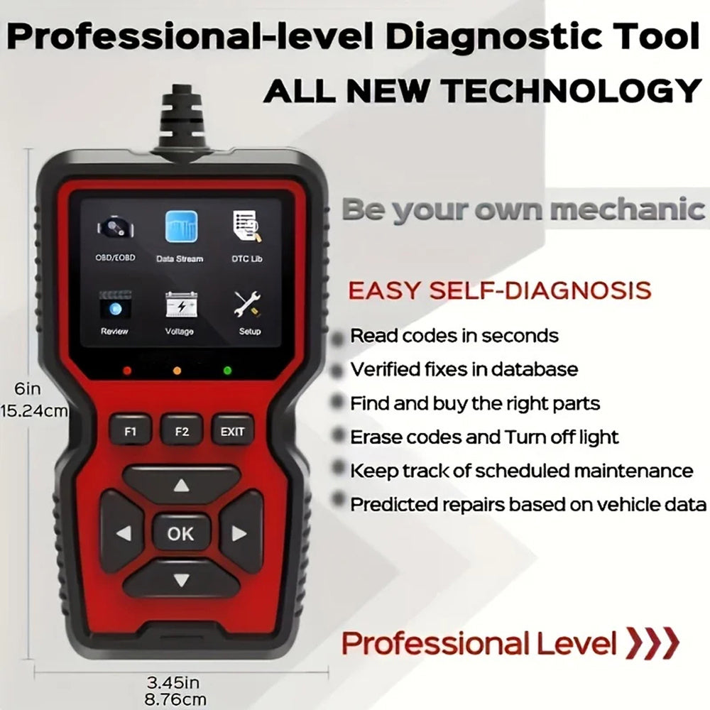 CodiRedix Car Code Reader with 35,000 DTC Library
