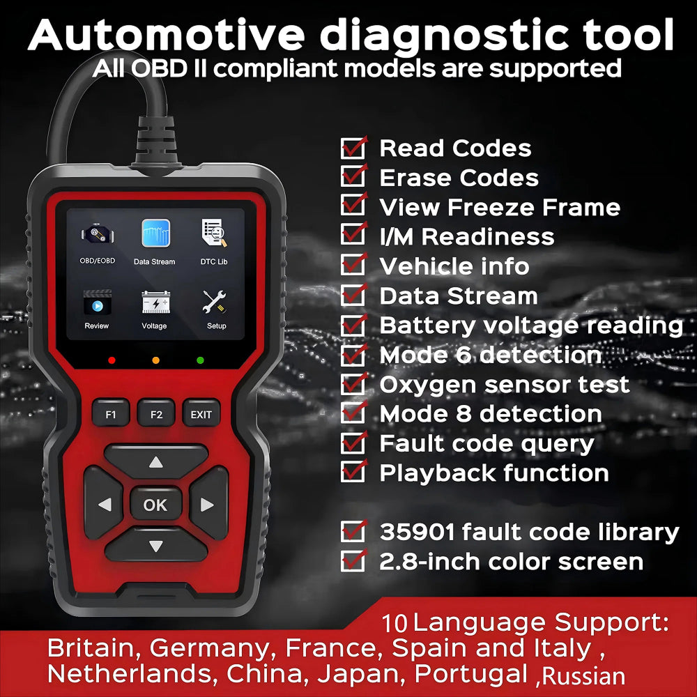 CodiRedix Car Code Reader with 35,000 DTC Library