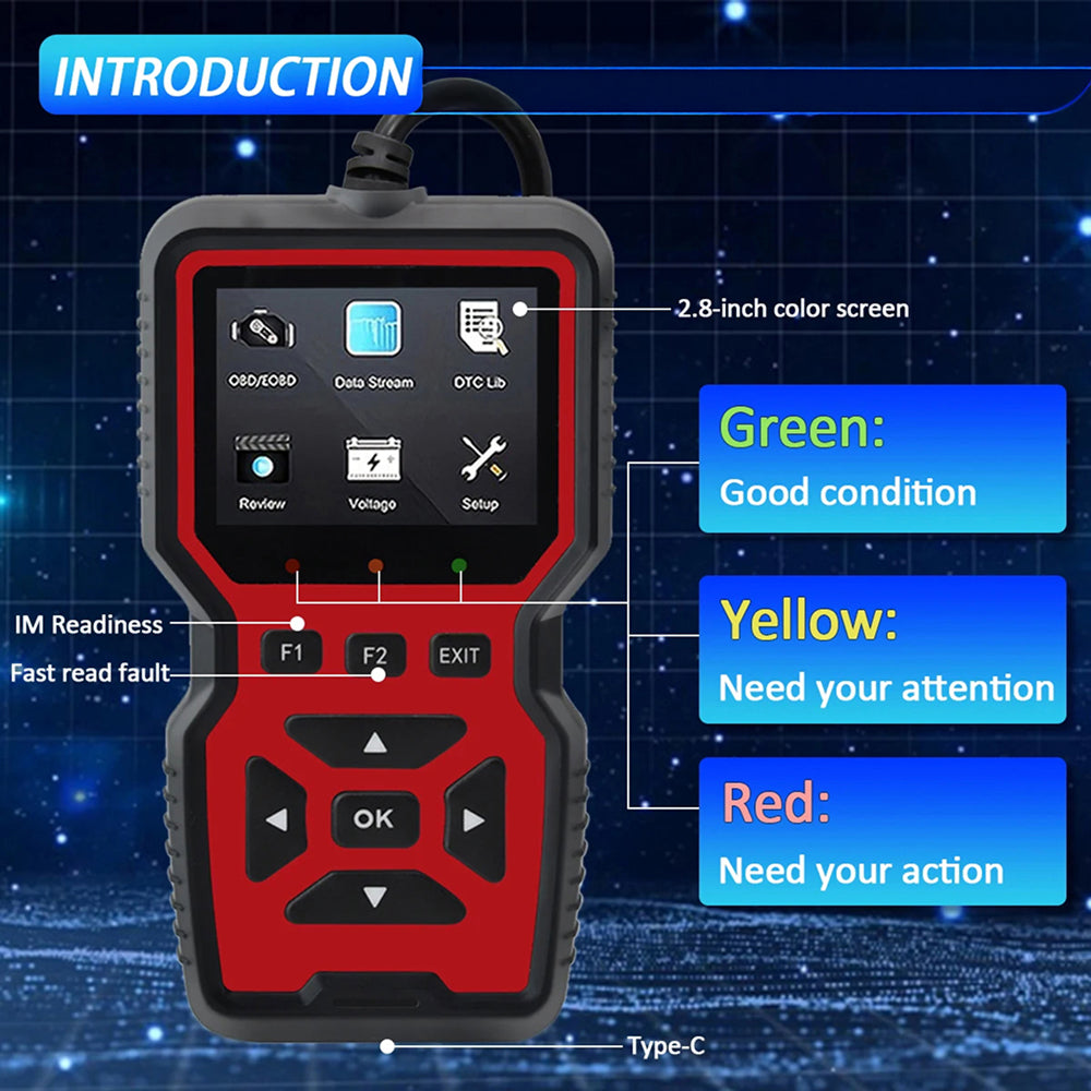CodiRedix Car Code Reader with 35,000 DTC Library