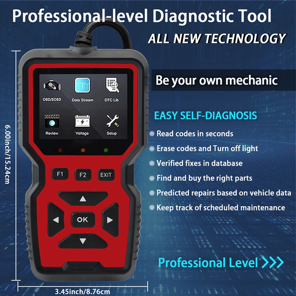 CodiRedix Car Code Reader with 35,000 DTC Library