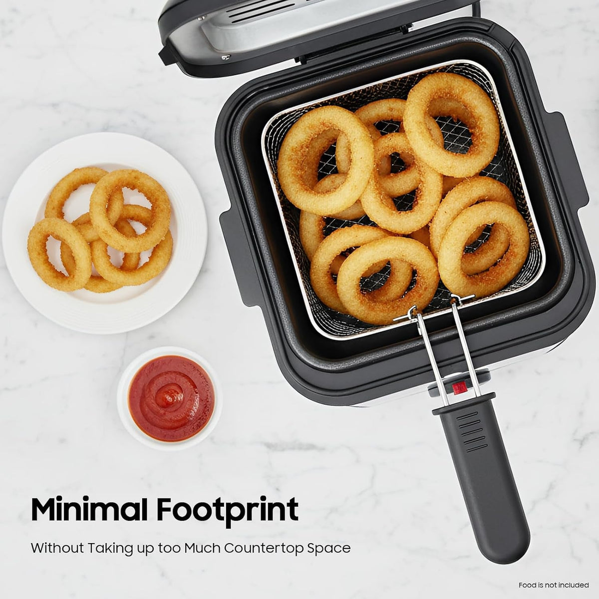 CookFris 2.5L Electric Deep Fryer 1000W Fast Heating
