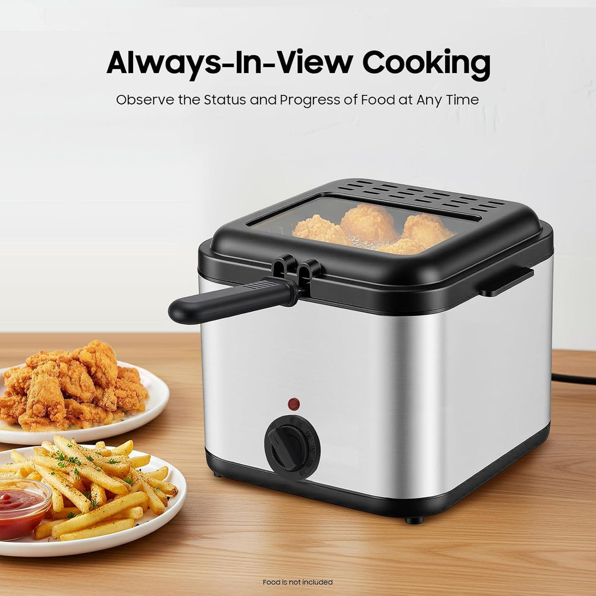 CookFris 2.5L Electric Deep Fryer 1000W Fast Heating