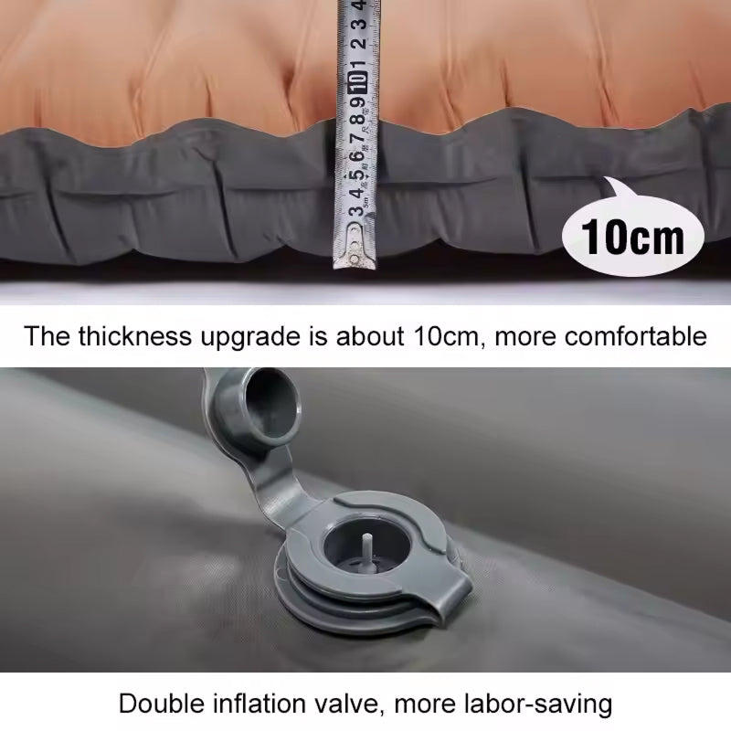 CoziVixy Sleeping Pad  Ultralight Self-Inflating With Foot Pump