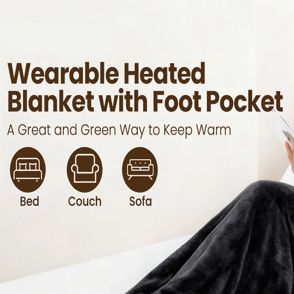 CozinRobe Heated Robe with Built-In Foot Pocket