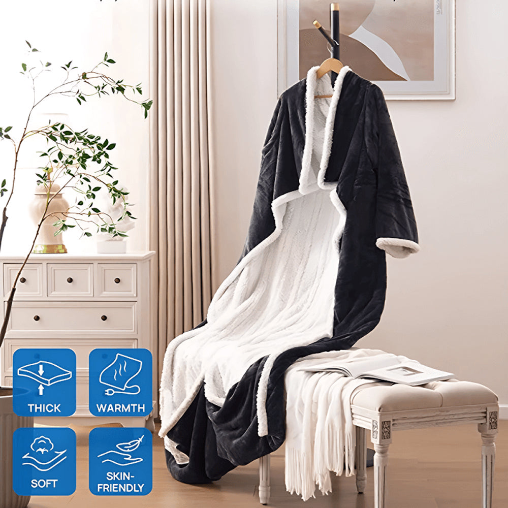 CozinRobe Heated Robe with Built-In Foot Pocket