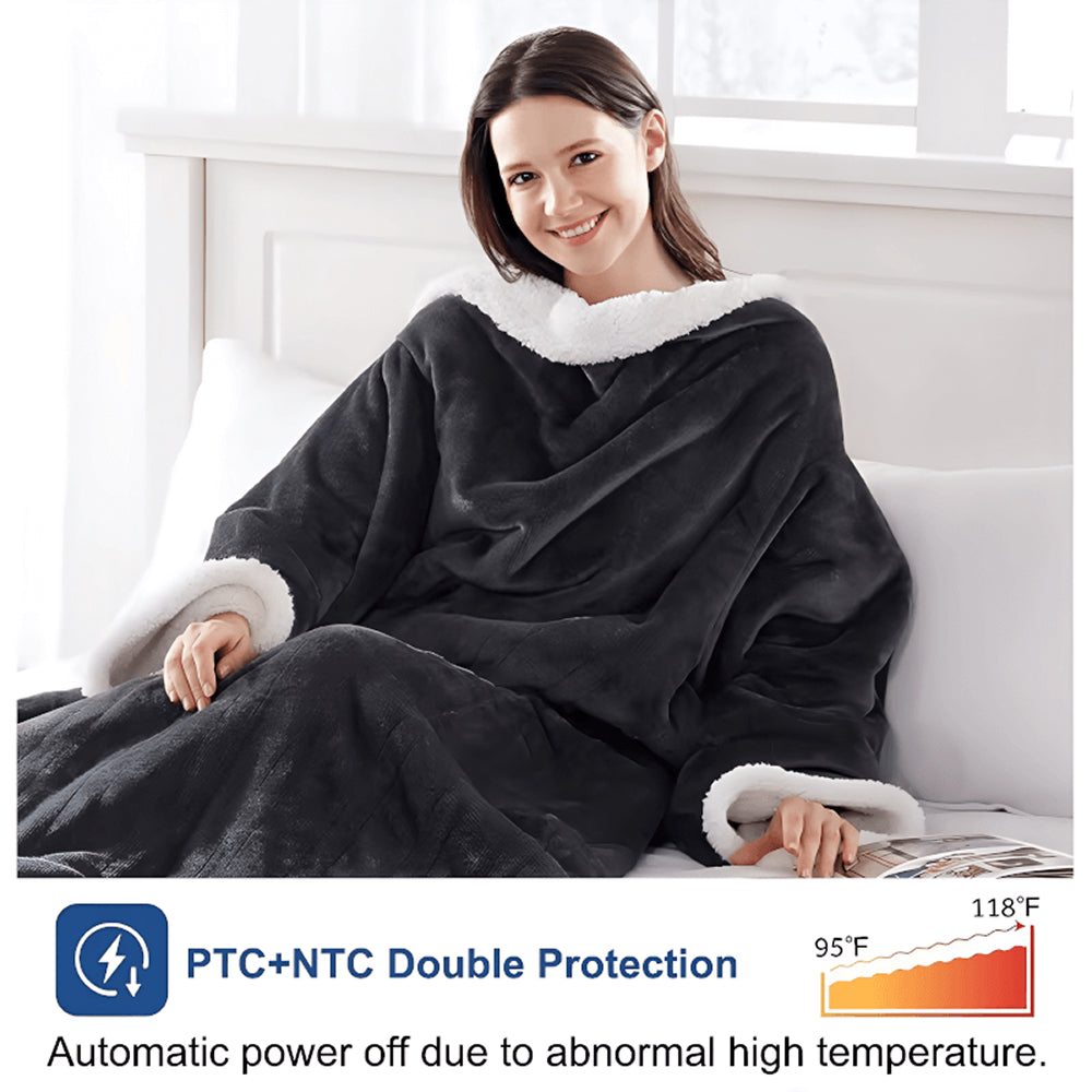 CozinRobe Heated Robe with Built-In Foot Pocket