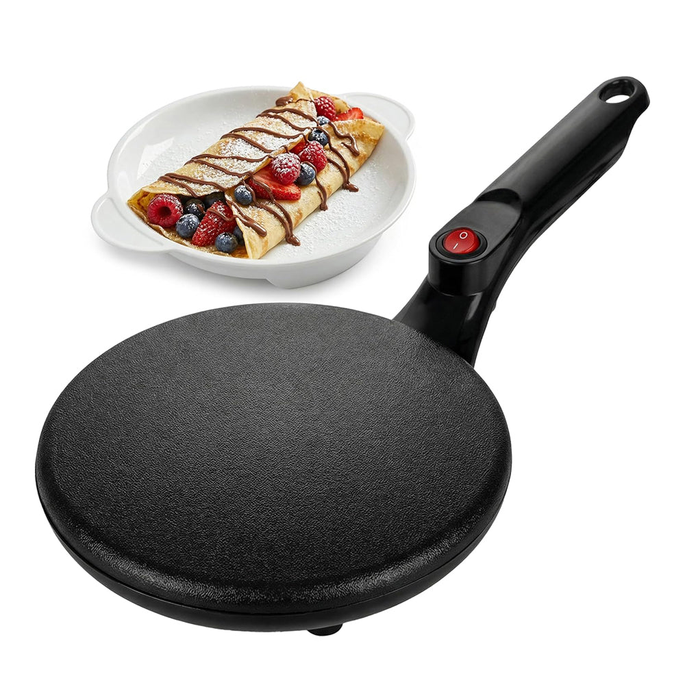 CrepiLik 8-Inch Electric Crepe Maker and Breakfast Griddle