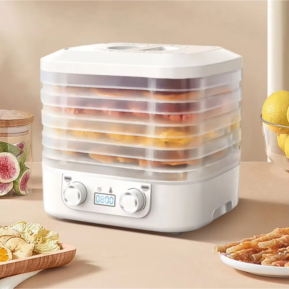 CrispDehy 5-Tray Food Dehydrator with LED Control