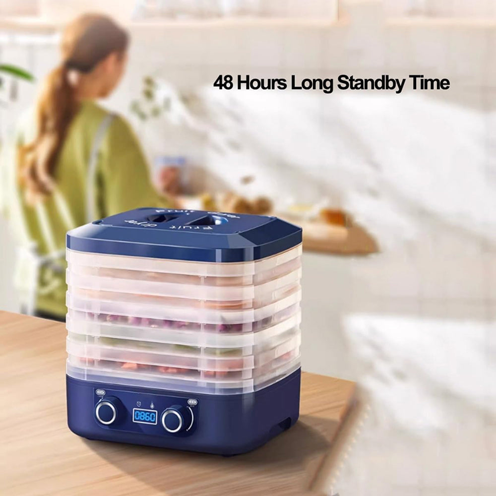 CrispDehy 5-Tray Food Dehydrator with LED Control