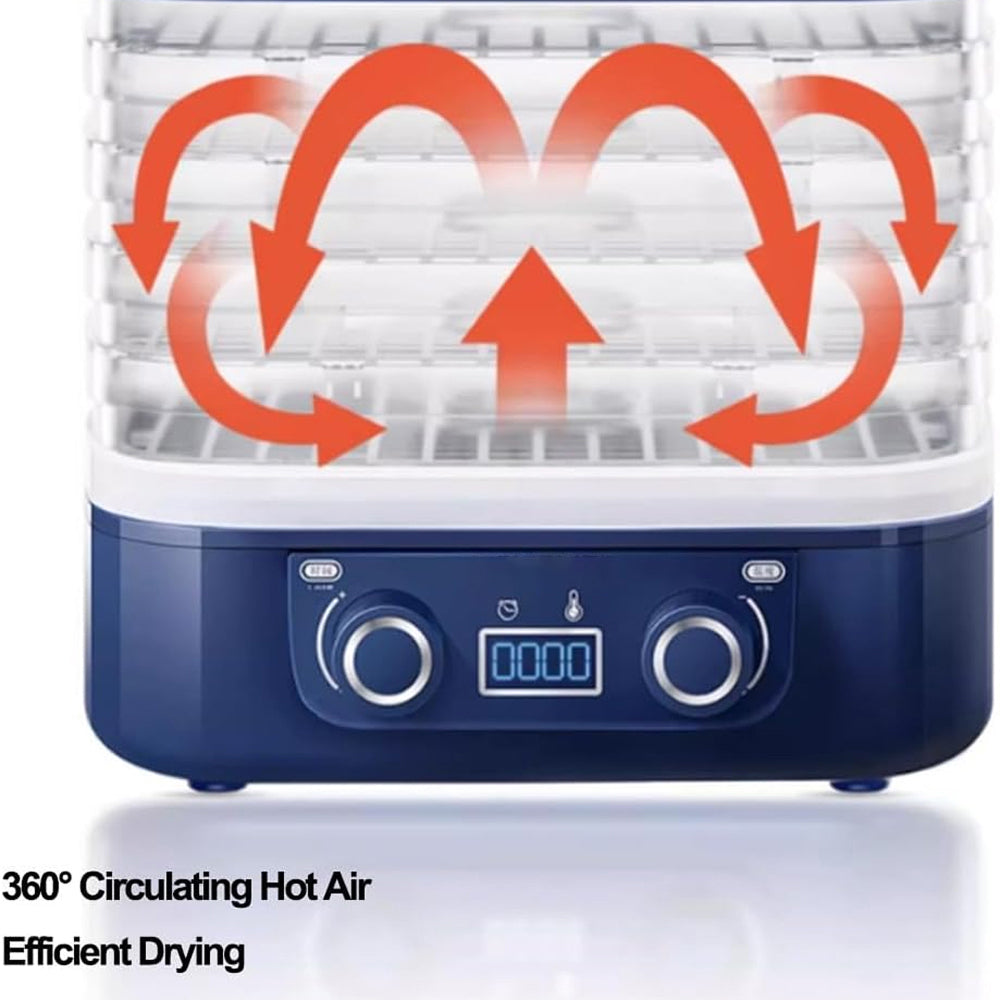 CrispDehy 5-Tray Food Dehydrator with LED Control