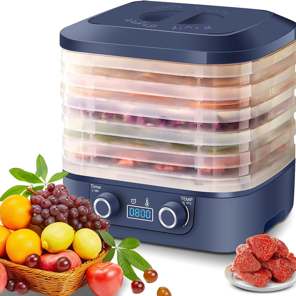 CrispDehy 5-Tray Food Dehydrator with LED Control