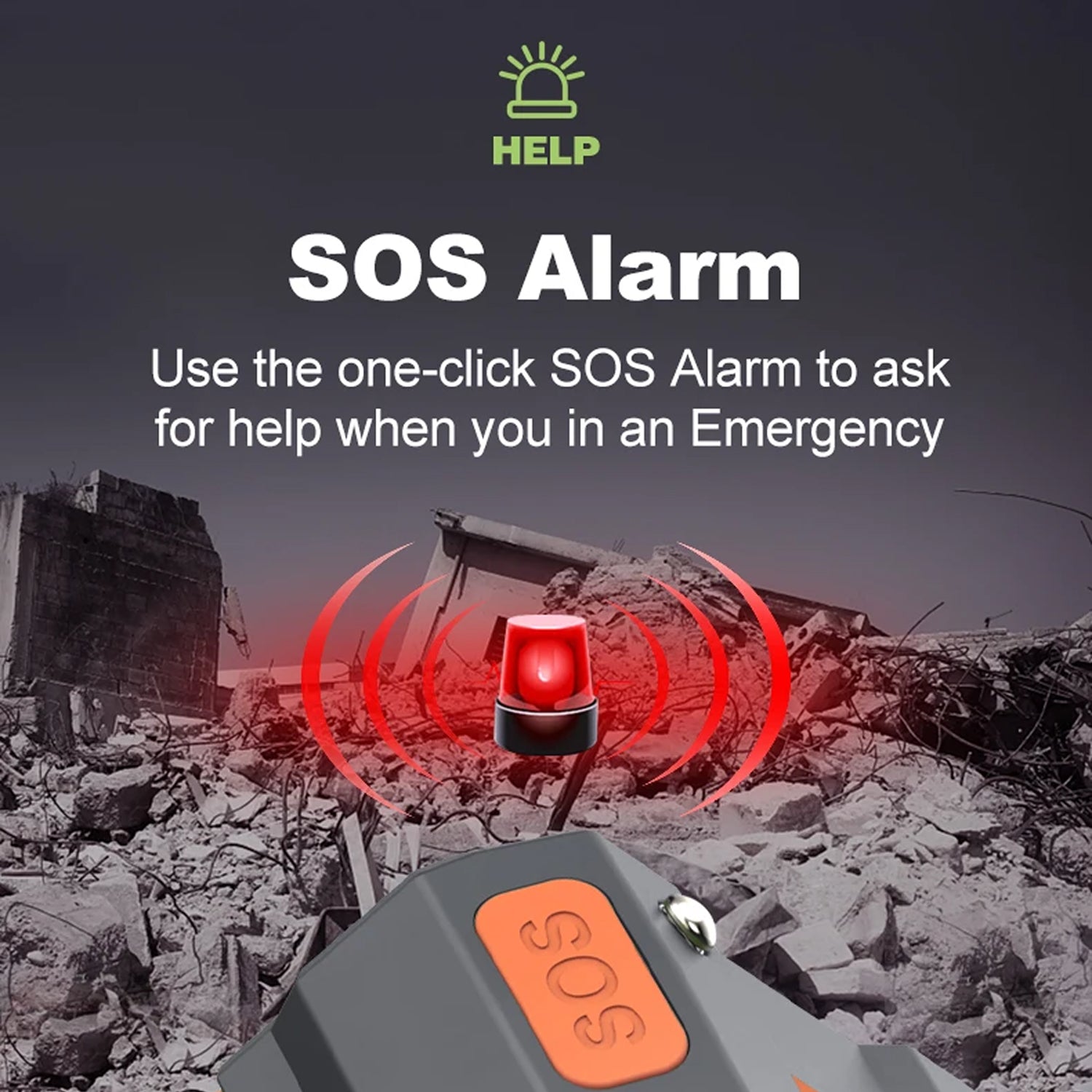 CrisyCom 10,000mAh Solar Hand-Crank NOAA Weather Emergency Radio