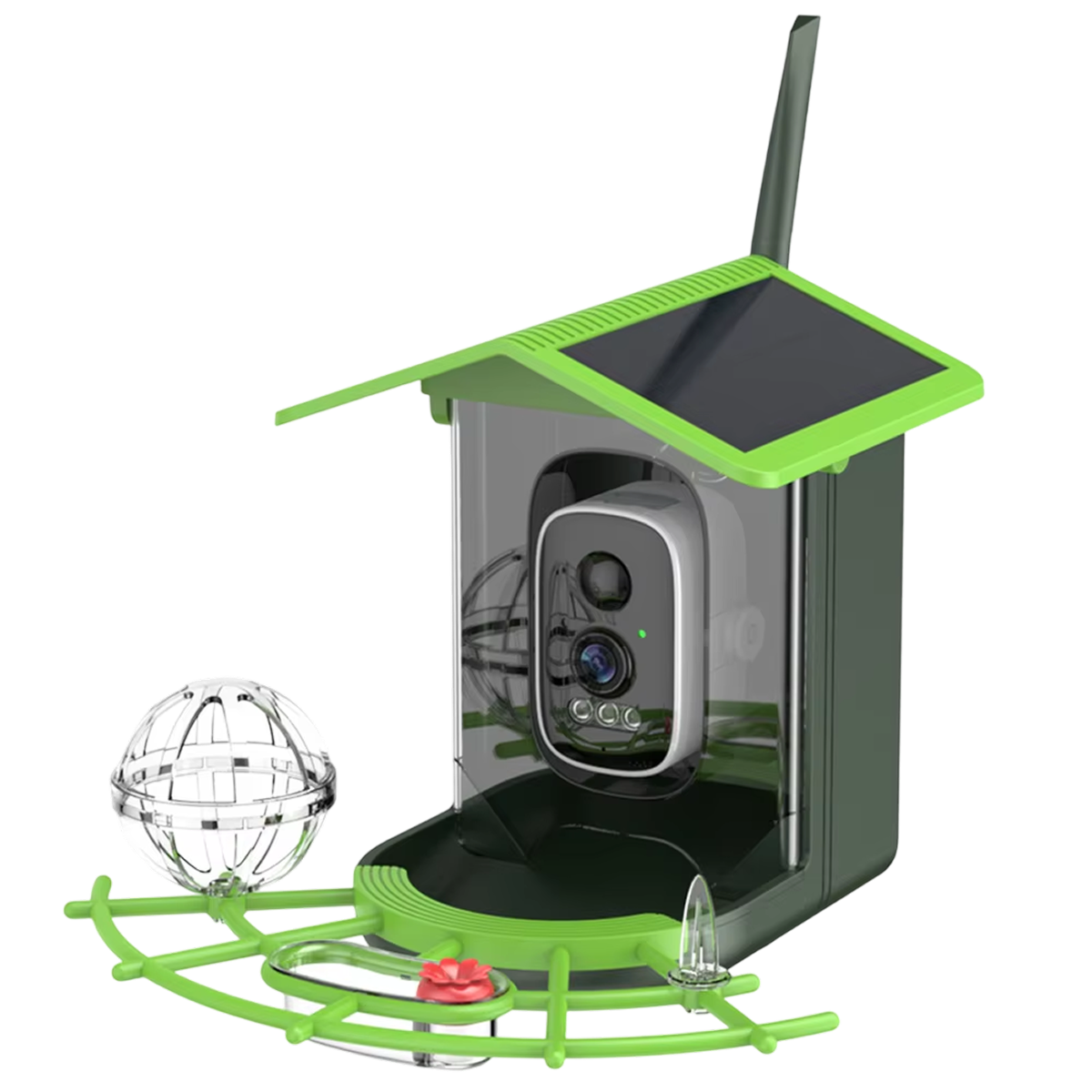 DasFonix Smart Bird Feeder Camera 2K 4MP AI Species Identification 5G WiFi & Solar